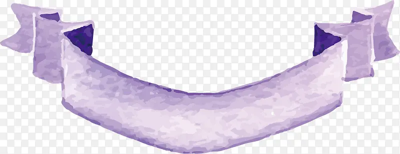 紫色水彩文本框