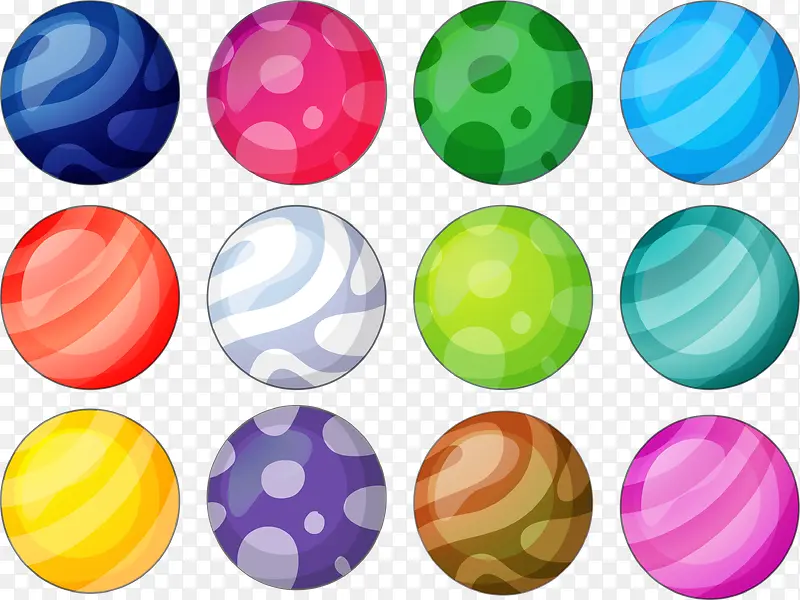 彩色玻璃球体