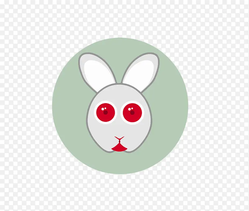 眼睛发光的兔子