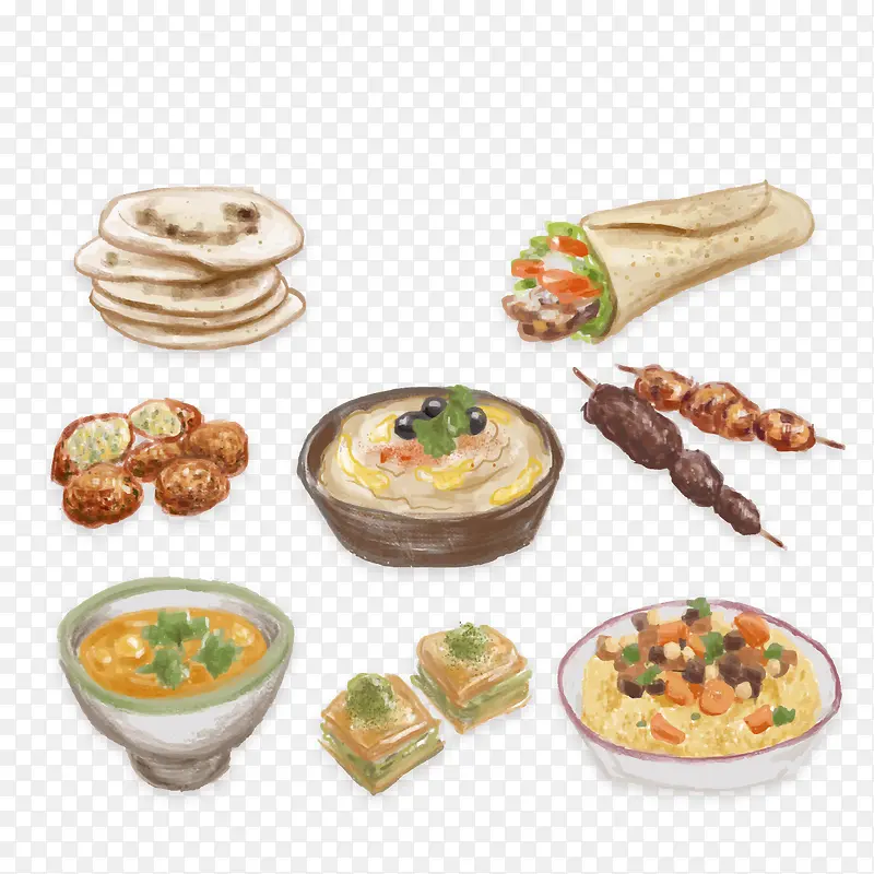 矢量中国料理