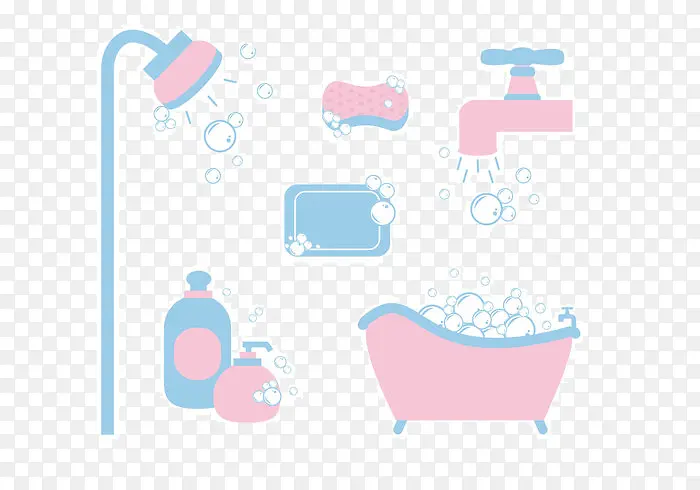 矢量家用洗护卫生用品肥皂