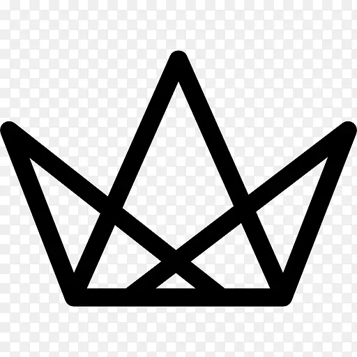 皇冠三三角形图标