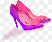粉紫色女士高跟鞋淘宝首页