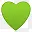 绿色的心形符号 icon