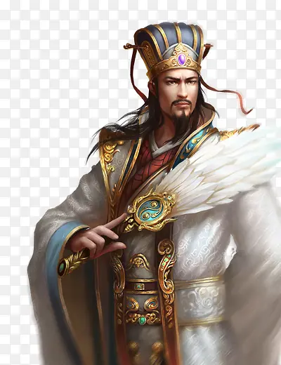 手绘创意合成诛仙手游诸葛亮