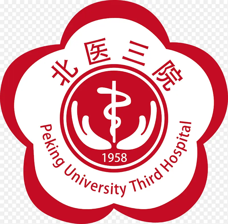 红色矢量医疗logo图