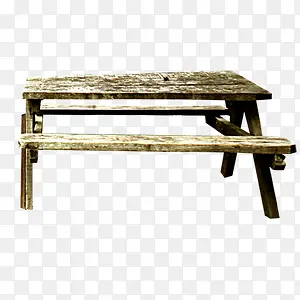 公园木桌椅素材