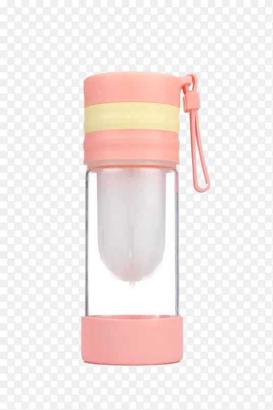 粉色玻璃水杯