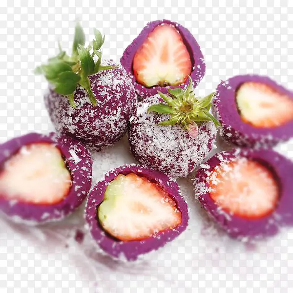 草莓紫薯球