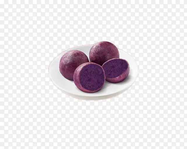 小清新紫薯球小吃