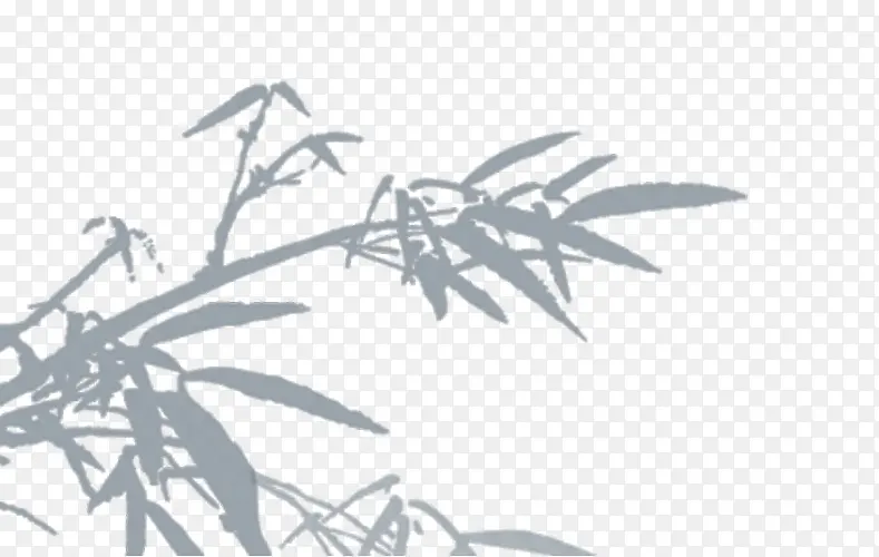 竹叶水彩