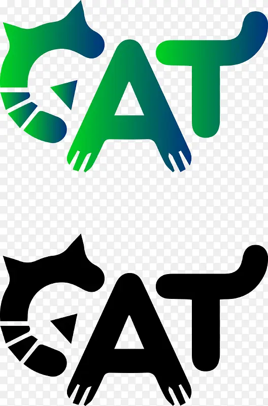 可爱猫咪logo