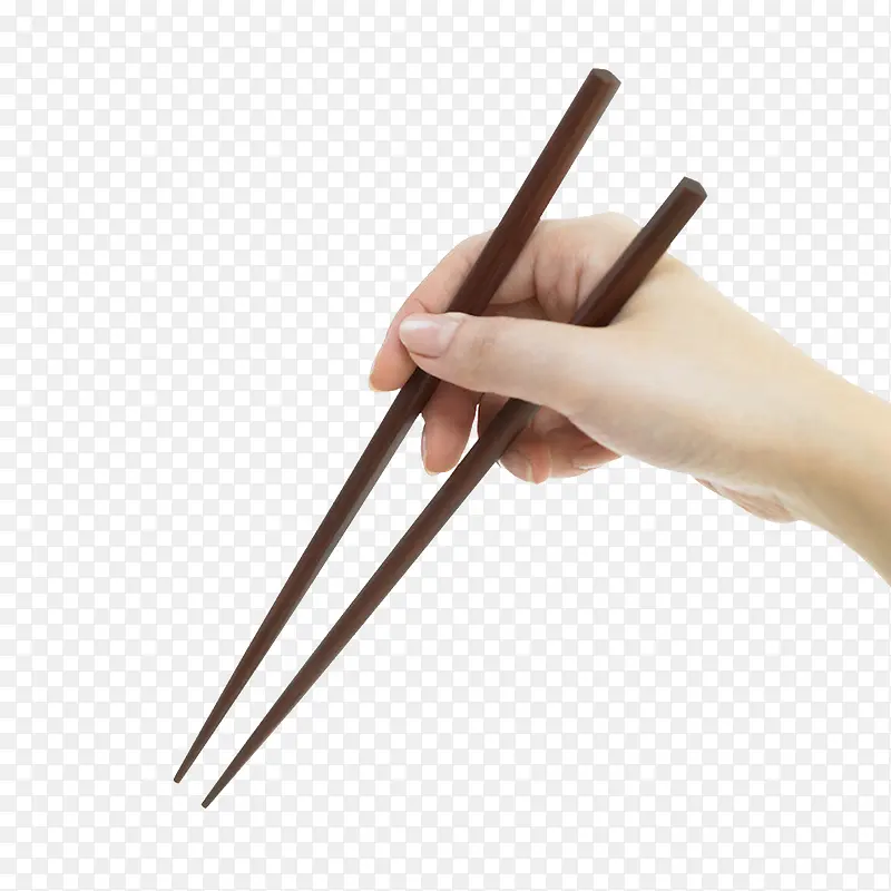 手拿筷子夹菜