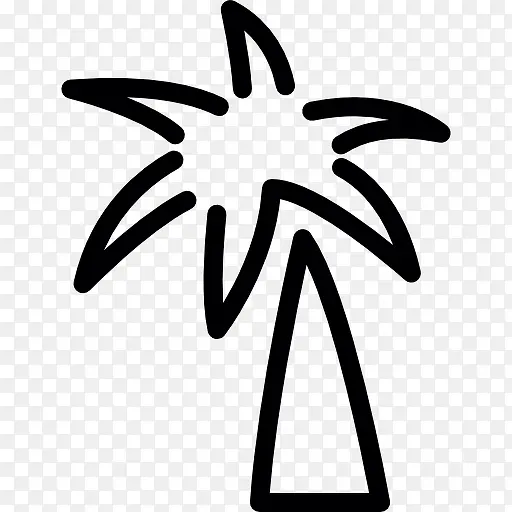 棕榈树涂鸦图标