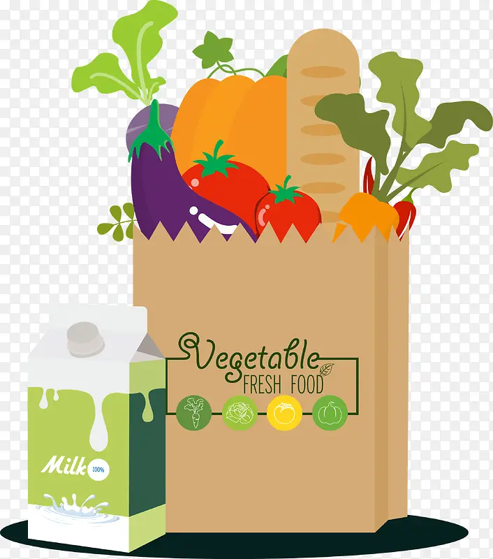卡通蔬菜袋子