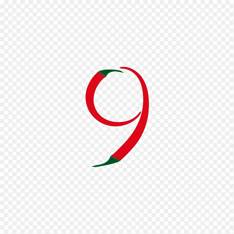 辣椒数字九PNG图片素材下载_图片编号qlvorneg-免抠素材网