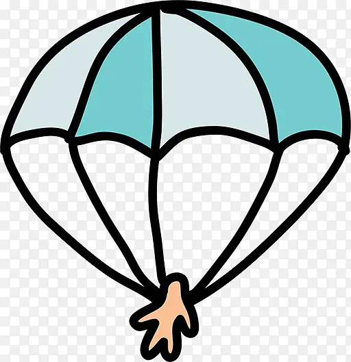 卡通降落伞