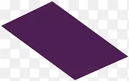 紫色不规则平行四边形
