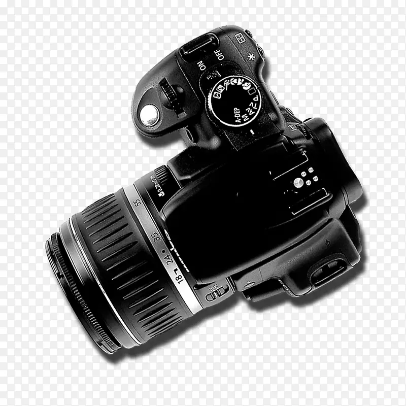 一台黑色的数码照相机