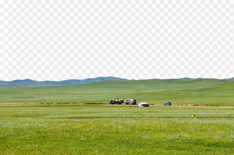 蒙古绿色的草原