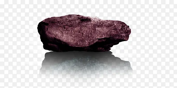 红褐色大石头