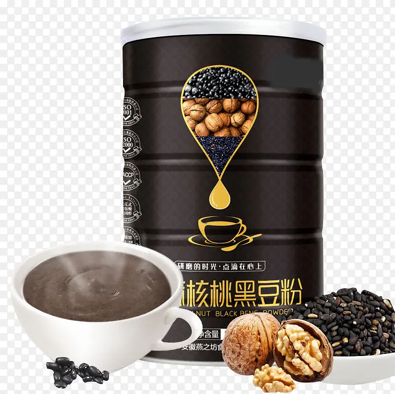 核桃黑豆粉