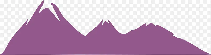 紫色山峰矢量图