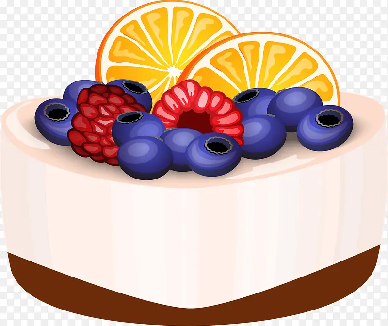 蓝莓蛋糕图案