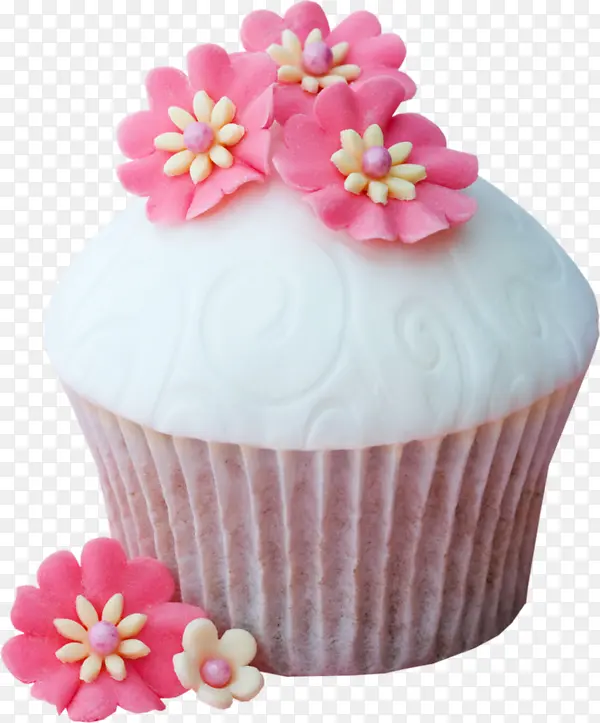 花朵装饰小蛋糕
