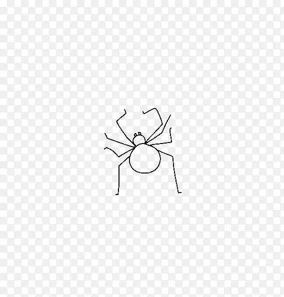 简笔画蜘蛛