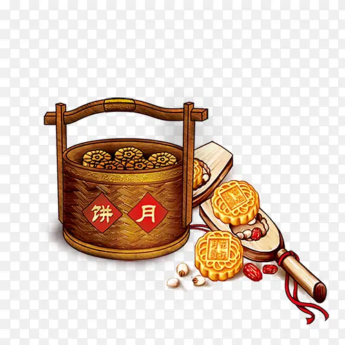 创意复古中秋节月饼设计