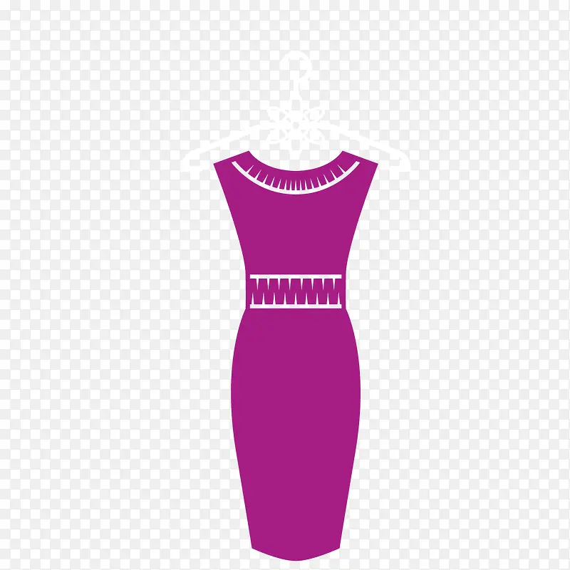 紫色高贵服饰衣服矢量素材