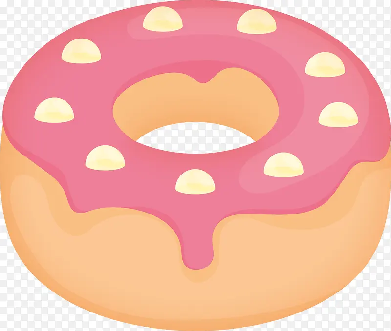 粉色甜甜圈免抠图