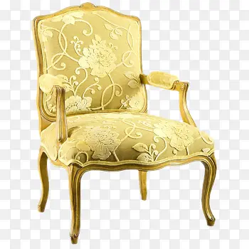 黄色高贵椅子免抠素材