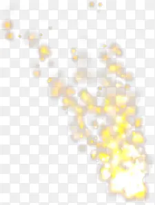 黄色高清创意火花星光