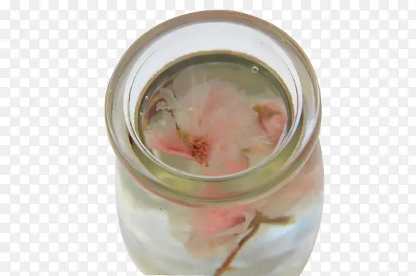 透明杯樱花水信玄饼