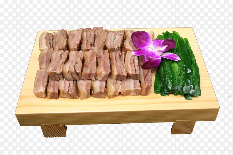 特色菜板狗肉