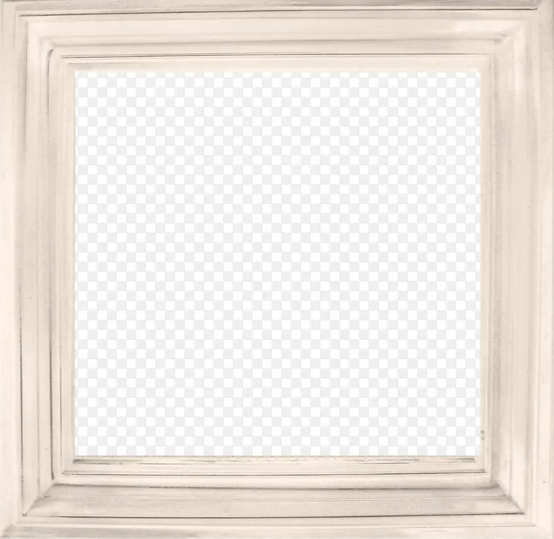 木质乳白色正方形复古文艺相框