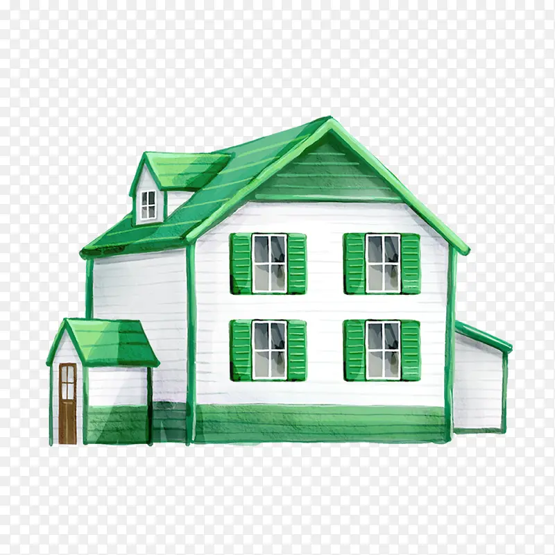 绿色的小别墅