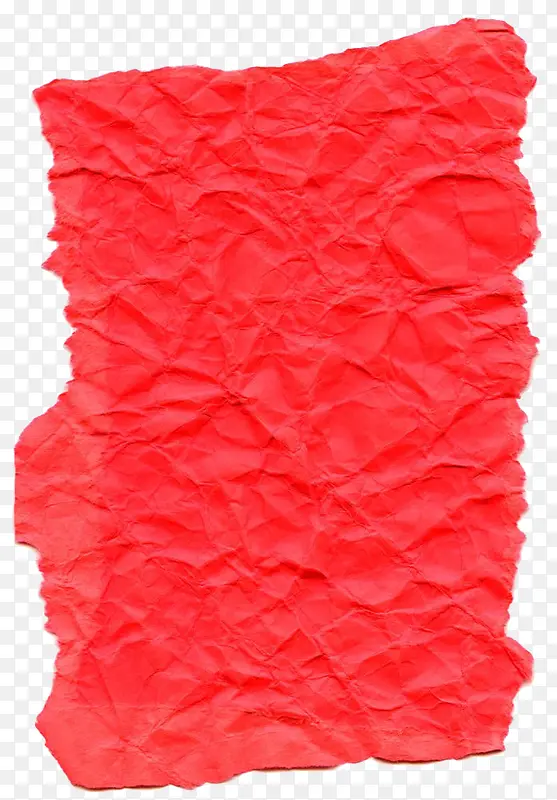 红色皱纹纸张