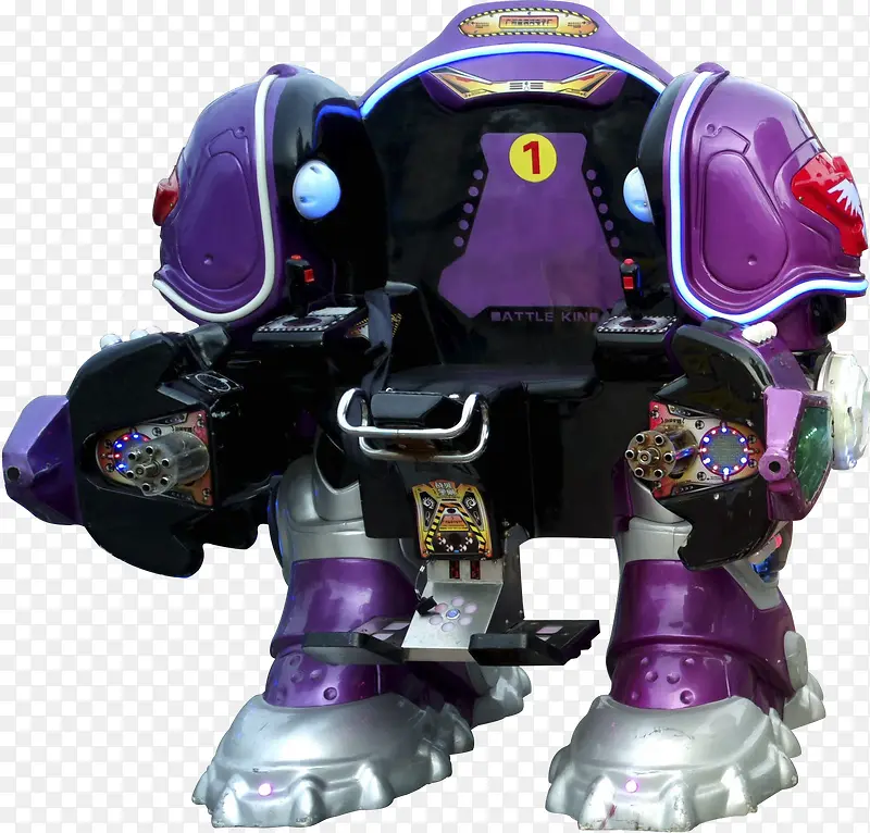 3d紫色机器人