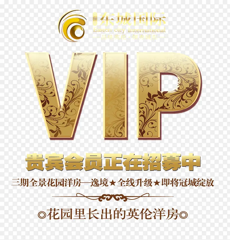 地产VIP贵宾会员海报