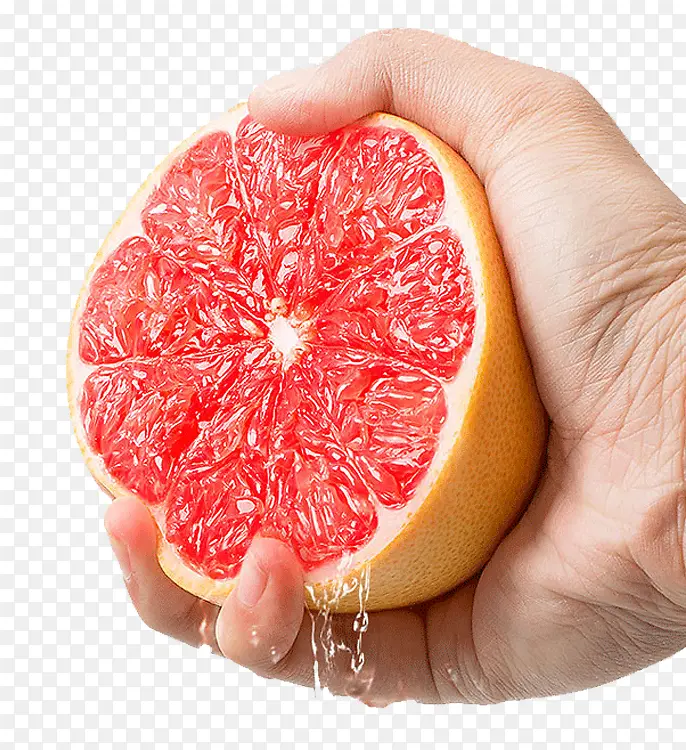 手捏多汁蜜柚