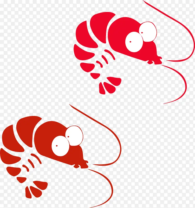 矢量虾子logo