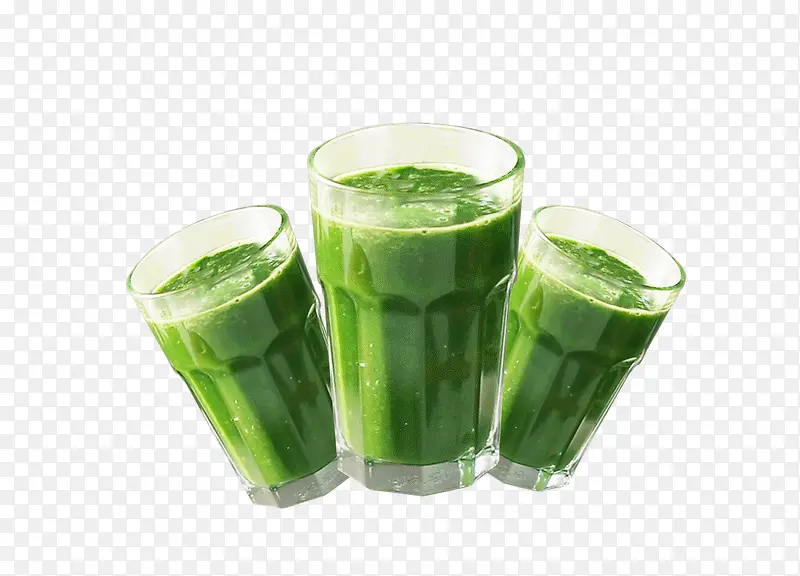 三杯绿色健康饮料