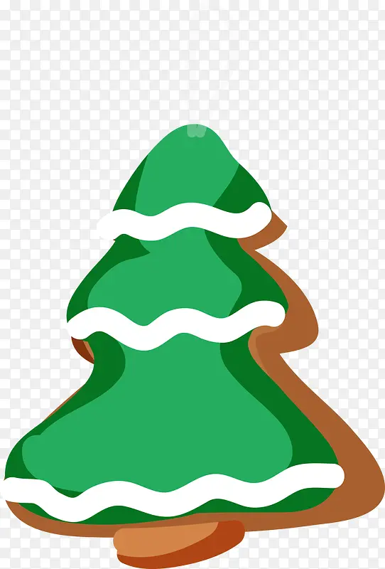 绿色卡通圣诞树挂件