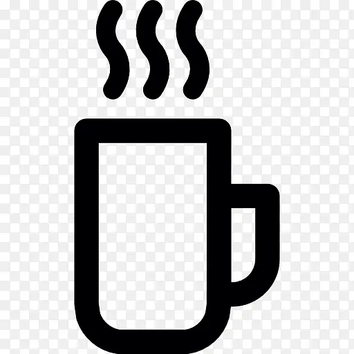 热咖啡杯的图标