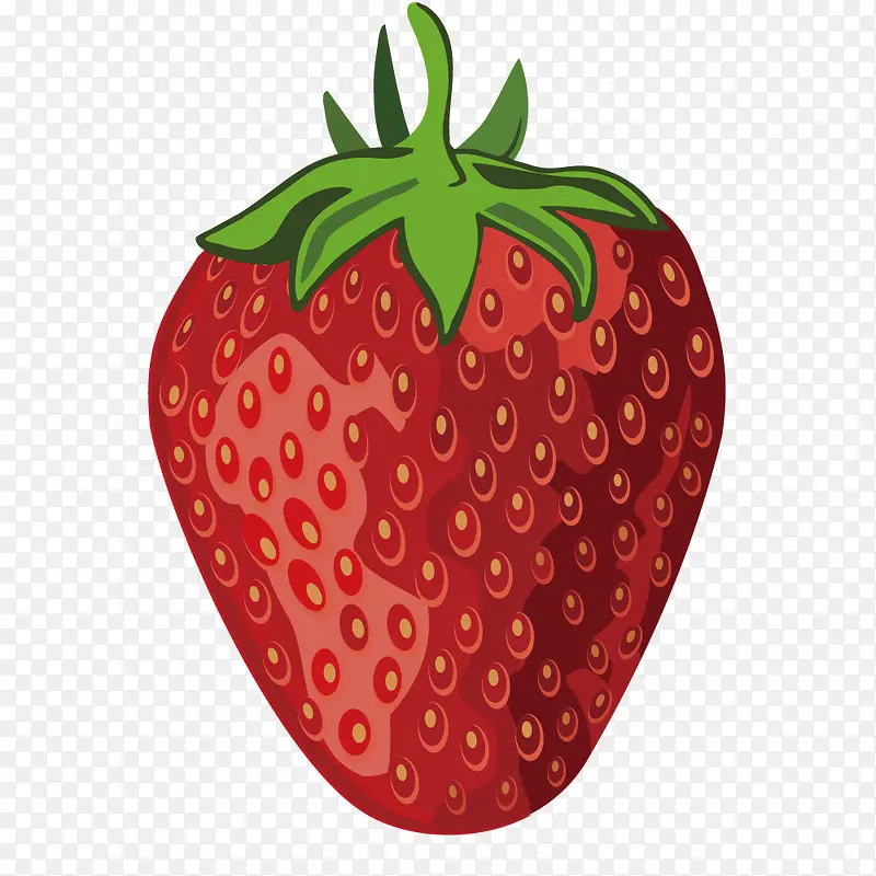 矢量红色草莓
