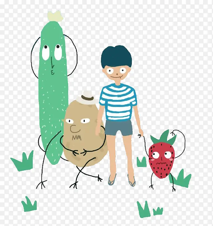 卡通蔬菜水果