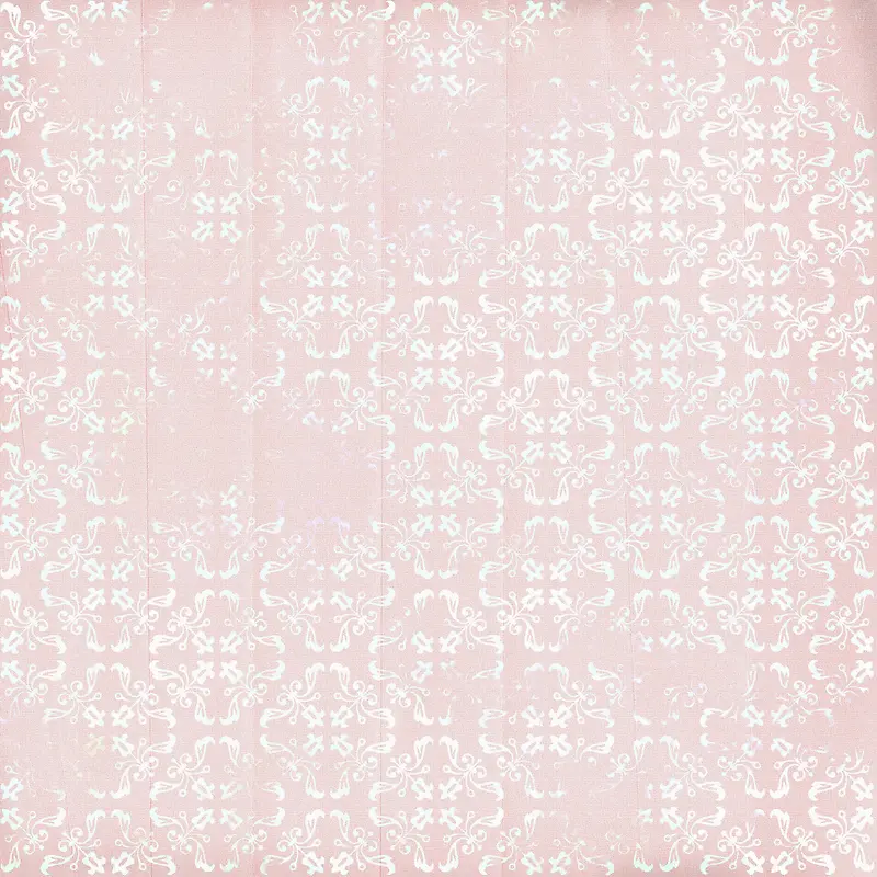 粉色背景与白色花纹